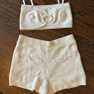 ALEXIS Bandeau Short Knit Set